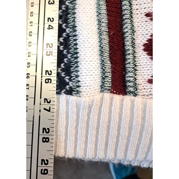 Vtg 90s Clifton Place Sweater Women's L Aztec Geometric Southwest Made in USA - Picture 5 of 6